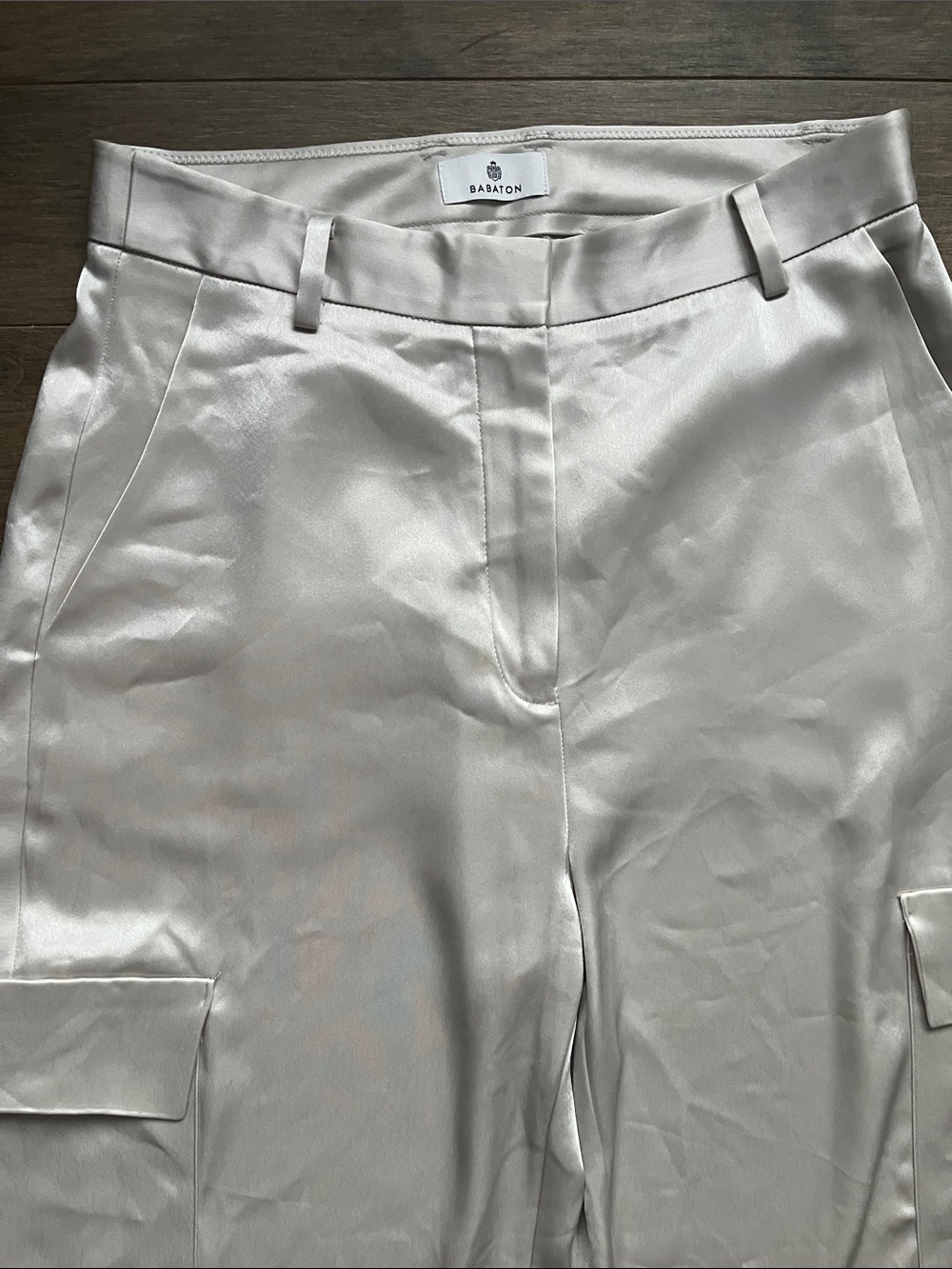 Aritzia Babaton Refined Satin Cargo Pant - Picture 10 of 12